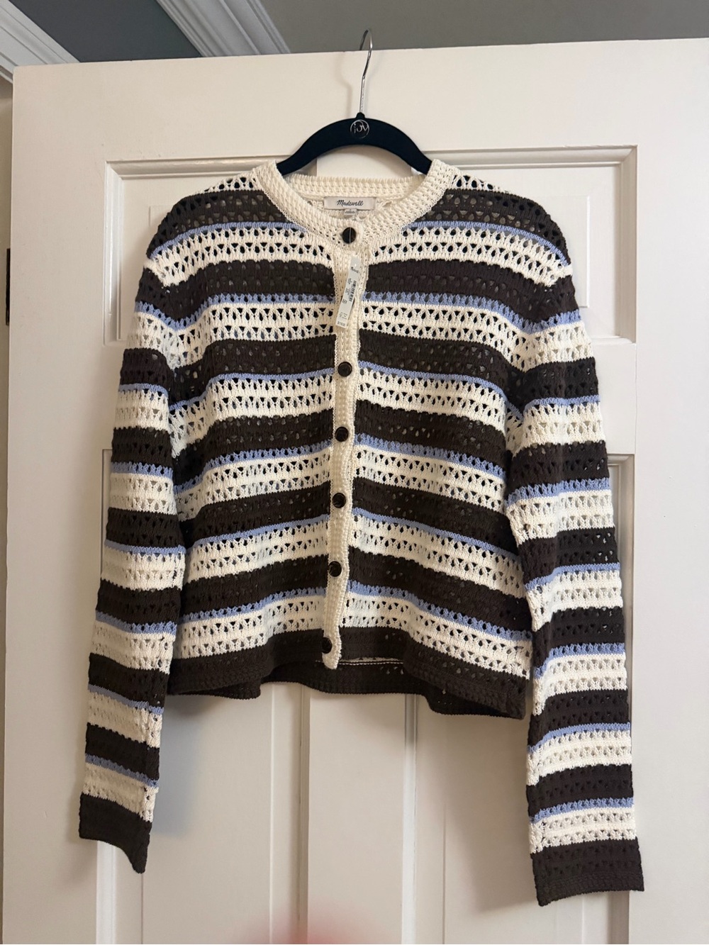Madewell striped cardigan